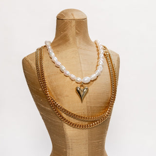 Rebel Heart Pearl Necklace